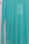 BASERANGE Classic Bamboo Fiber Bamboo Cotton Long Sleeve T-Shirt Collection Round Neck Bottoming Shirt France BAS-TOLS-BL-SP25-LSS Turquoise TOLS-BL-000